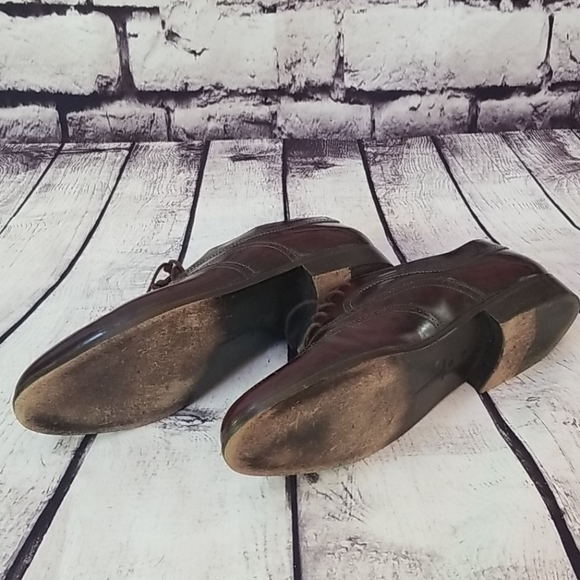 Mario Bruni Burgundy Martin Oxfords - 12W - EUC main image 8
